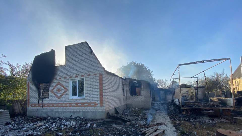 спалений будинок куп'янськ харківська область влучання
