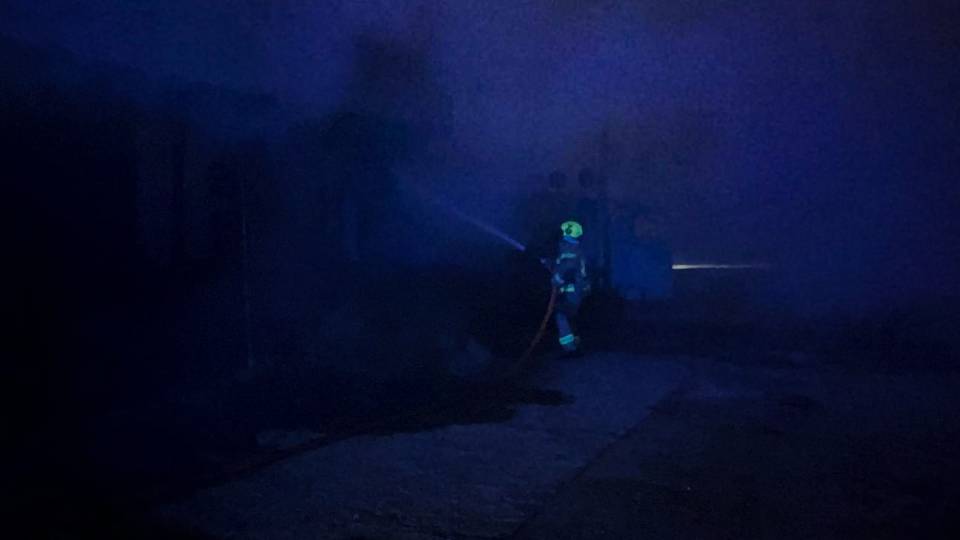 У Києві горіла СТО