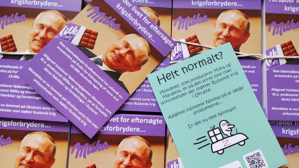 Акція на підтримку України в Данії