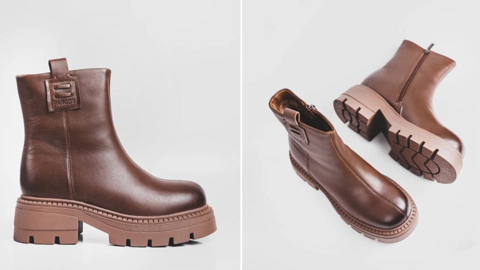 шкіряні жіночі чоботи Fours Shoes