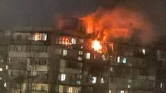 приліт в Києві 23 березня, вибух в столиці, вогонь, багатоповерхівка