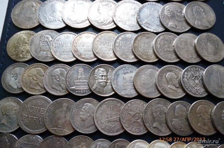 царские серебряные монеты