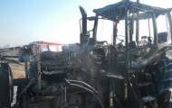 Взорванный трактор