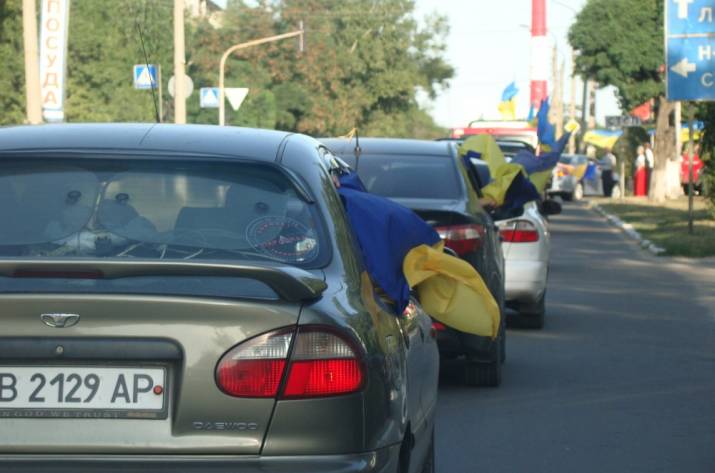 Автопробег в Рубежном 