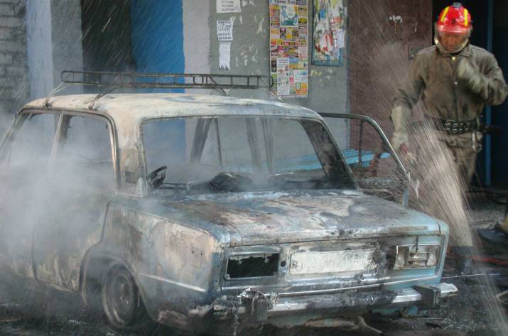 Пожар в Лисичанске