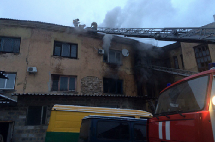 Донецк общежитие пожар