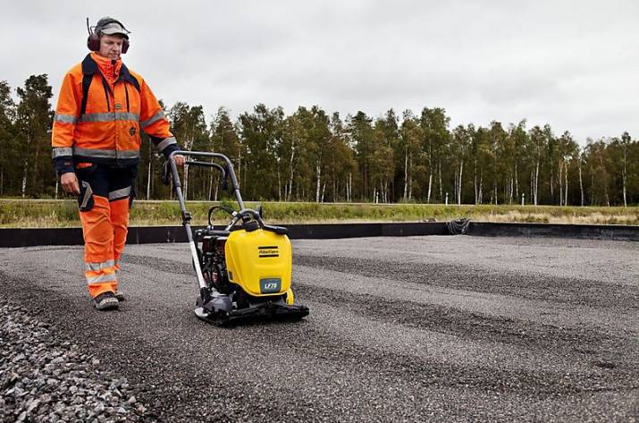 виброплиты строительство дороги