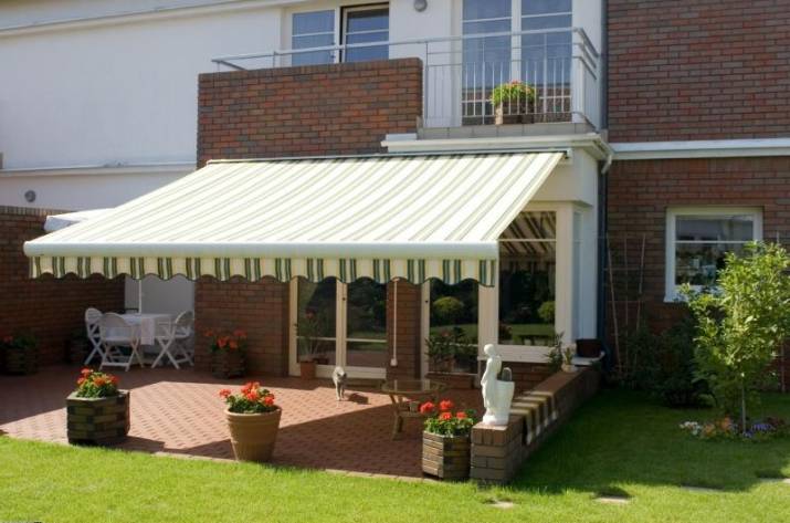 маркизы от солнца для летней терассы