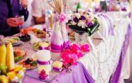 украшение стола и зала на свадьбу