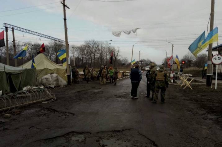 Нападение на участников блокады