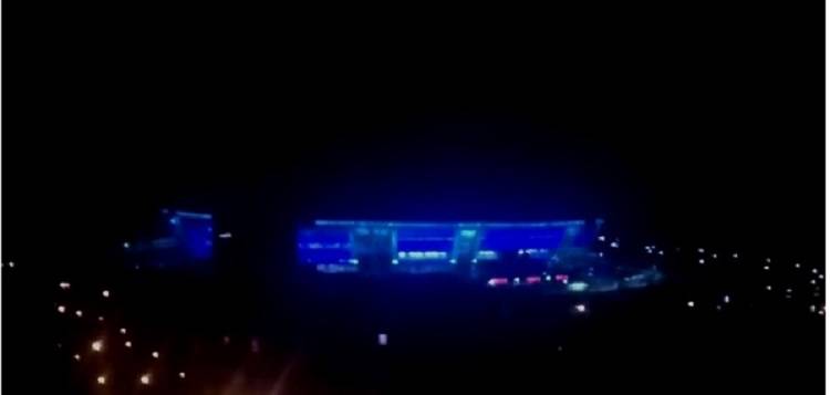 Боевики зажгли иллюминацию Донбасс Арены