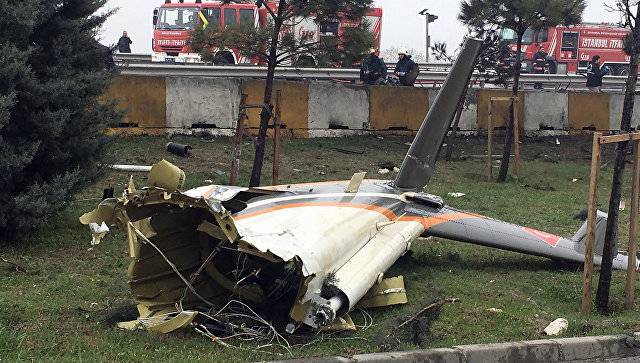 В Стамбуле разбился вертолет с россиянами на борту