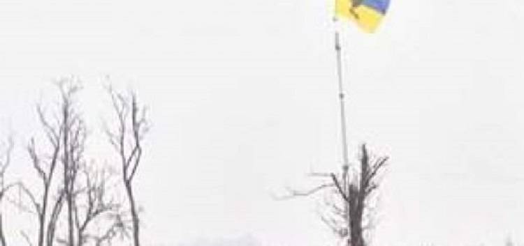 Флаг под Донецком