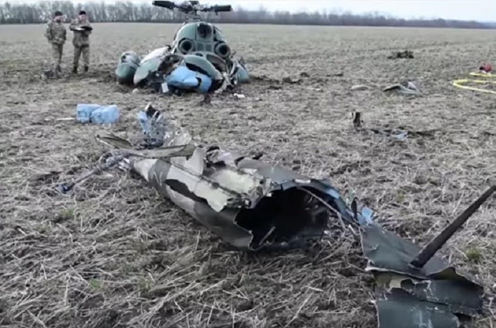 Крушение вертолета под Краматорском