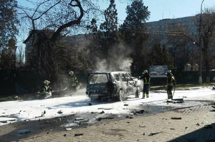 Взрыв в Мариуполе