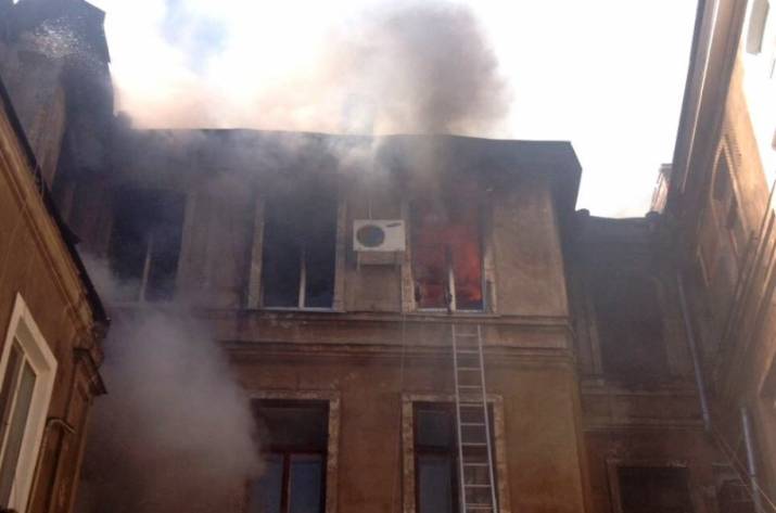 Пожар в Одессе