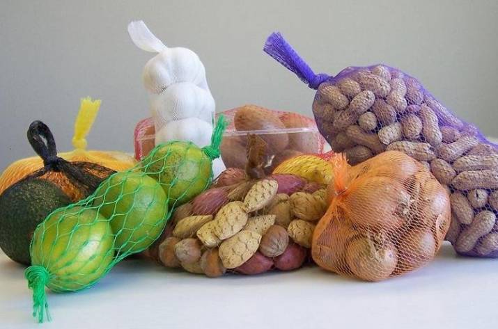 овощи в сетке урожай