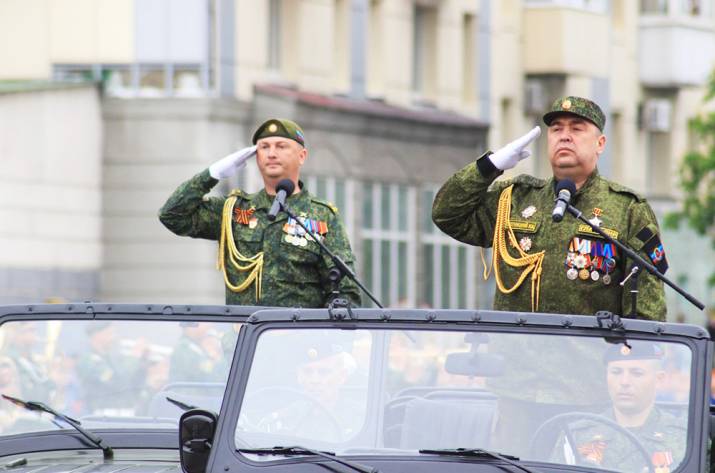 Плотницкий на параде