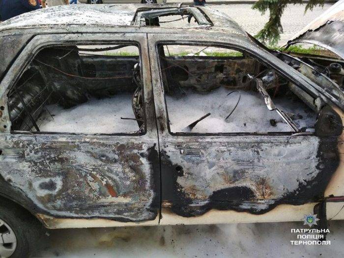 В Тернополе взорвалось авто
